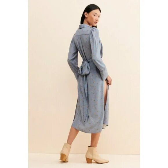 Jen’s Pirate Booty | Colisee Midi Dress in Washed Blue Floral - Picture 5 of 9